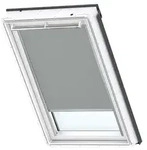 VELUX Verdunkelungsrollo Uni Grau 0705, SK08, Aluminiumschiene,GGU,Manuell,VELUX