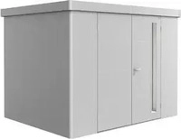 Biohort 82008, Biohort Ger&auml;tehaus Neo silber-metallic Ger&auml;teschuppen, Doppelt&uuml;r,