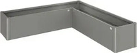 Biohort B189133, Biohort Pflanzbeet Belvedere L-Form quarzgrau-metallic, L 200, Mini