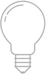 LED-Leuchtmittel, E27, 3,4 Watt NPS warmwei&szlig;, 7.7 cm
