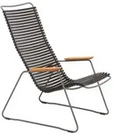 Lounge Chair Click Houe Lamellen schwarz, Designer Henrik Pedersen, 64x92x100 cm