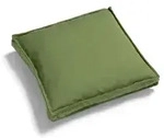 Jan Kurtz M&ouml;bel Kissen Boxkissen lindgr&uuml;n, Designer Jan Kurtz, 40x5x40 cm
