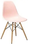 Vitra Stuhl Eames Plastic Side Chair RE 46.5x83x55 cm zartros&eacute; rosa, Gestell: Ahorn,