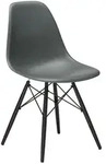 Vitra Stuhl Eames Plastic Side Chair RE 46.5x83x55 cm granitgrau, Gestell: Ahorn