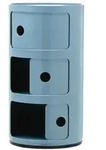 Kartell Container Componibili hellblau, Designer Anna Castelli Ferrieri, 58.5 cm