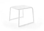 Beistelltisch Malaga Aluminium wei&szlig; 65.2x49x60.5 cm