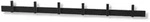 Zack Garderobenleiste Cadore schwarz matt, Designer Zack Design, 60x5x3.5 cm
