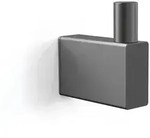 Zack Handtuchhaken Linea graphite grau, Designer Zack Design, 1.5x4.8x4.7 cm