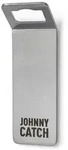 Wand-Flaschen&ouml;ffner Johnny Catch h&ouml;fats Edelstahl, geb&uuml;rstet silber, Designer
