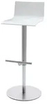 Barhocker Thin Lapalma Sitz wei&szlig; lackiert, Designer Karri Monni, 37x70-95x43 cm