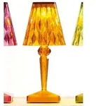 Kartell LED-Tischleuchte Battery bernstein transparent orange, Designer...