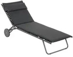 Sonnenliege Bayanne Sunbed Lafuma Polster Hedona onyx schwarz, 77x81 cm