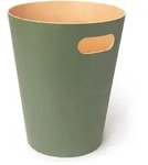Papierkorb Woodrow Umbra Buchenholzfurnier natur/gr&uuml;n, Designer Henry Huang, 28 cm