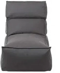 Outdoor Lounger Stay Blomus coal grau, Designer Kaschkasch, 79x88x157 cm