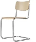 Thonet Freischwinger S43 Buche natur klar lackiert braun Stuhl 44x83x53 cm