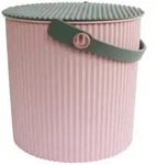 Eimer mit Deckel Omnioutil Hachiman rose rosa, 28.2x26.5x26.7 cm