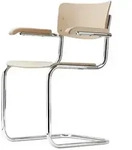 Thonet Armlehnstuhl S43F Buche natur klar lackiert braun 55x83x53 cm