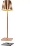 LED-Tischleuchte Troll 2.0 sompex kupferfarben rosa, Fu&szlig; 10x38 cm. Schirm 9xFu&szlig; 10