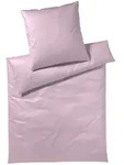 Elegante Mako-Satin Bettw&auml;sche &raquo;Solid&laquo; Rose 6800-15 Bettw&auml;sche 200x200 cm / 80x80