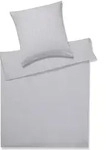 Elegante Seersucker Bettw&auml;sche &raquo;Chelsea&laquo; Silber 7013-19 &ndash; erh&auml;ltlich in...