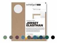 schlafgut »Easy« Jersey-Elasthan Spannbettlaken XL / 570 Blue Deep