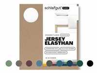 schlafgut »Easy« Jersey-Elasthan Spannbettlaken für Boxspring XL / 132 Yellow
