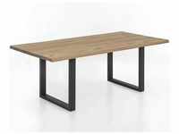 SIT Tops & Tables Esstisch Massivholz Even 200x100 cm / Antiksilber
