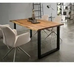 SalesFever &raquo;Saira&laquo; Esstisch Akazie mit U-Gestell 240x110 cm