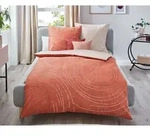 Kaeppel Essential Bettw&auml;sche &raquo;Jaro&laquo; 285/647 terra 200x200 cm / 2x 80/80 cm