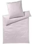 Elegante Mako-Satin Bettw&auml;sche &raquo;Solid Jersey&laquo; Rose 3506-01 Kissen / 40x40 cm