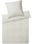 Elegante Mako-Satin Bettw&auml;sche &raquo;Solid Stripe&laquo; Wollwei&szlig; 3507-07 Bettw&auml;sche /