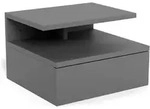 Actona &raquo;Ashlan&laquo; Nachttisch grau lackiert 35x22,5x32 cm / grau lackiert