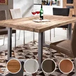 SIT Tops & Tables Esstisch Massivholz Teak 200x100 cm / Eisen antikbraun