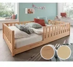 INFANSKIDS &raquo;Mira&laquo; Bodenbett mit Rausfallschutz 120x200 cm / Buche