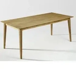 Sch&ouml;sswender &raquo;Filippa&laquo; Wildeiche Massivholz Esstisch 180x90 cm