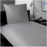 Elegante Mako-Satin Bettw&auml;sche &raquo;Hamburger Streifen&laquo; Grau-Wei&szlig; 2460-90 Bettw&auml;sche