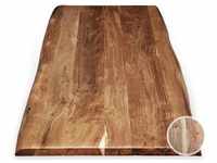 SIT Tops & Tables Tischplatte Akazie Baumkante 220x100 cm / 5,6 cm