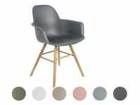 Zuiver Designer-Stuhl Albert Kuip mit Armlehne Dark Grey