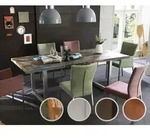 SIT Tops & Tables Esstisch Massivholz Retro 200x100 cm / Roheisen lackiert