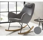 SalesFever &raquo;Bambo&laquo; Schaukelstuhl grau / 70x99x100cm