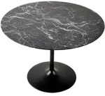 SalesFever &raquo;Swirl&laquo; Esstisch schwarz &Oslash; 110 cm