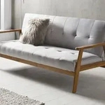 SalesFever &raquo;Divano Letto&laquo; Schlafsofa dunkelgrau Webstoff / B 190 x H 81 x T...