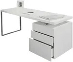 SalesFever &raquo;White Line&laquo; Schreibtisch wei&szlig; / 180x85 cm