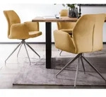 SalesFever &raquo;Amira&laquo; Drehstuhl gelb 60x89x62 cm