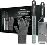 Microplane &raquo;Gourmet Grater Set with Glove&laquo; 46020+45044+34027