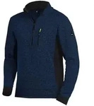 FHB Strick-Fleece-Troyer PATRICK marine/schwarz L