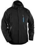 Regenjacke wasserdicht atmungsaktiv schwarz L