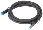 Goobay CAT 6A Patchkabel, S/FTP (PiMF), Schwarz