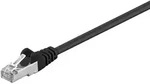 Goobay CAT 5e Patchkabel, F/UTP, Schwarz