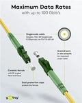 Goobay Glasfaserkabel (FTTH), Singlemode (OS2) Yellow, (Simplex)